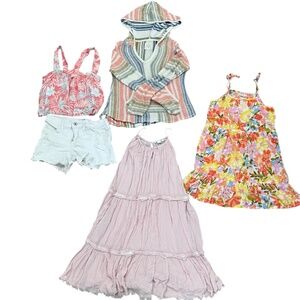 Girls 10-12 Summer Bundle - Billabong, Nordstrom, Abercrombie, Roxy - 5pc